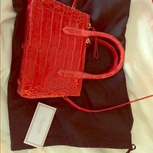 Nancy Gonzalez red crocodile cross body bag Nice!
